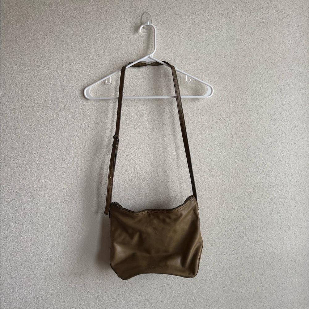 American Leather Co Green Crossbody Bag